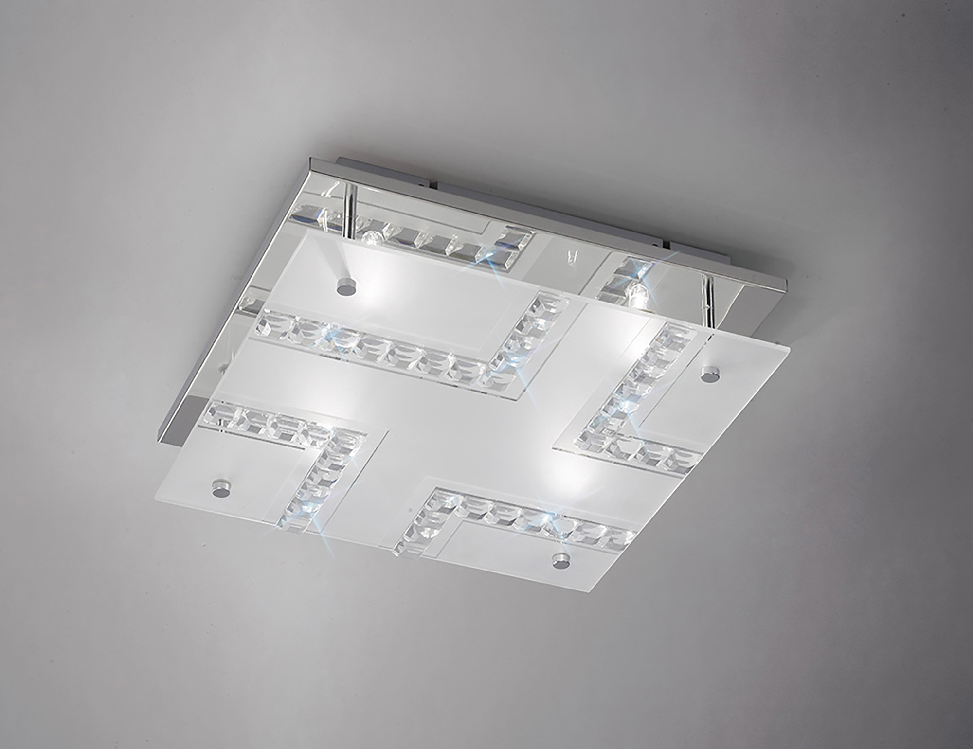 IL31261  Starlet Crystal  Flush Ceiling 4 Light